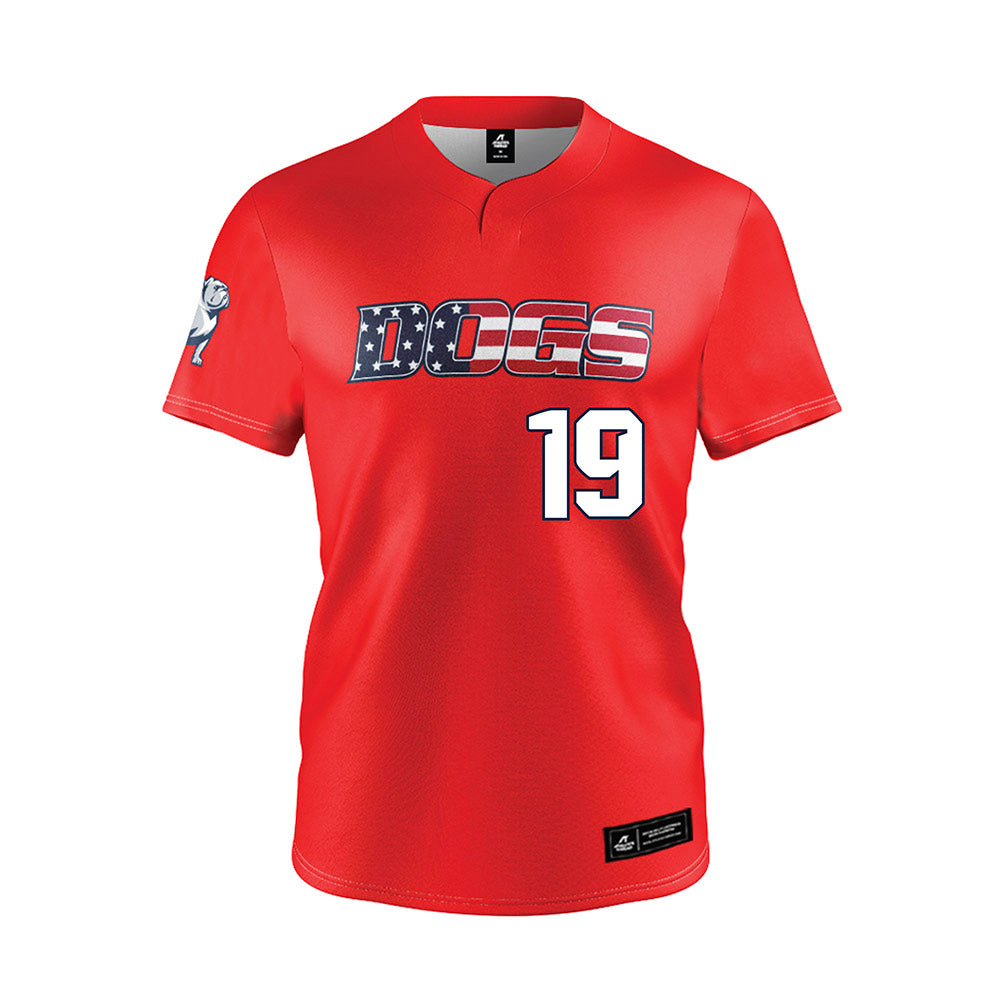 Samford - NCAA Baseball : Cason Hill - Red Jersey-0