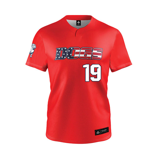 Samford - NCAA Baseball : Cason Hill - Red Jersey-0