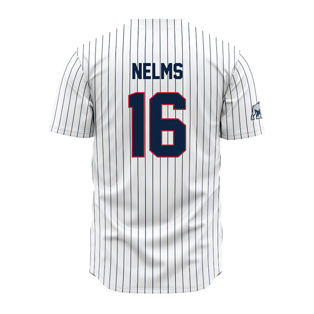 Samford - NCAA Baseball : Easton Nelms - Pinstripe Jersey-1