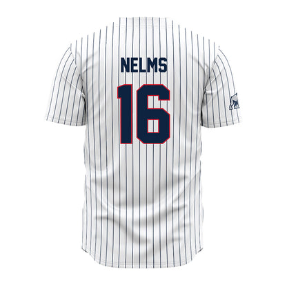Samford - NCAA Baseball : Easton Nelms - Pinstripe Jersey-1