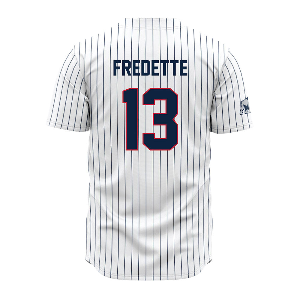 Samford - NCAA Baseball : Michael Fredette - Pinstripe Jersey-1
