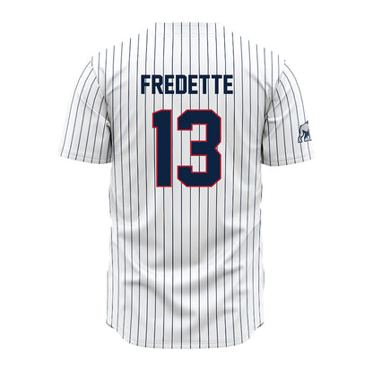 Samford - NCAA Baseball : Michael Fredette - Pinstripe Jersey-1