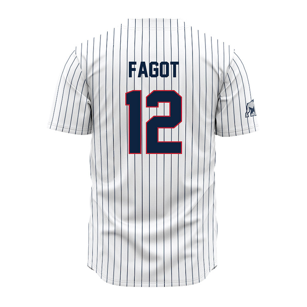 Samford - NCAA Baseball : Christopher Fagot - Pinstripe Jersey-1