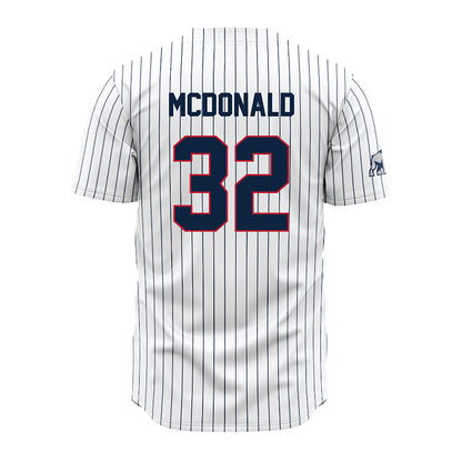 Samford - NCAA Baseball : Parker McDonald - Pinstripe Jersey-1