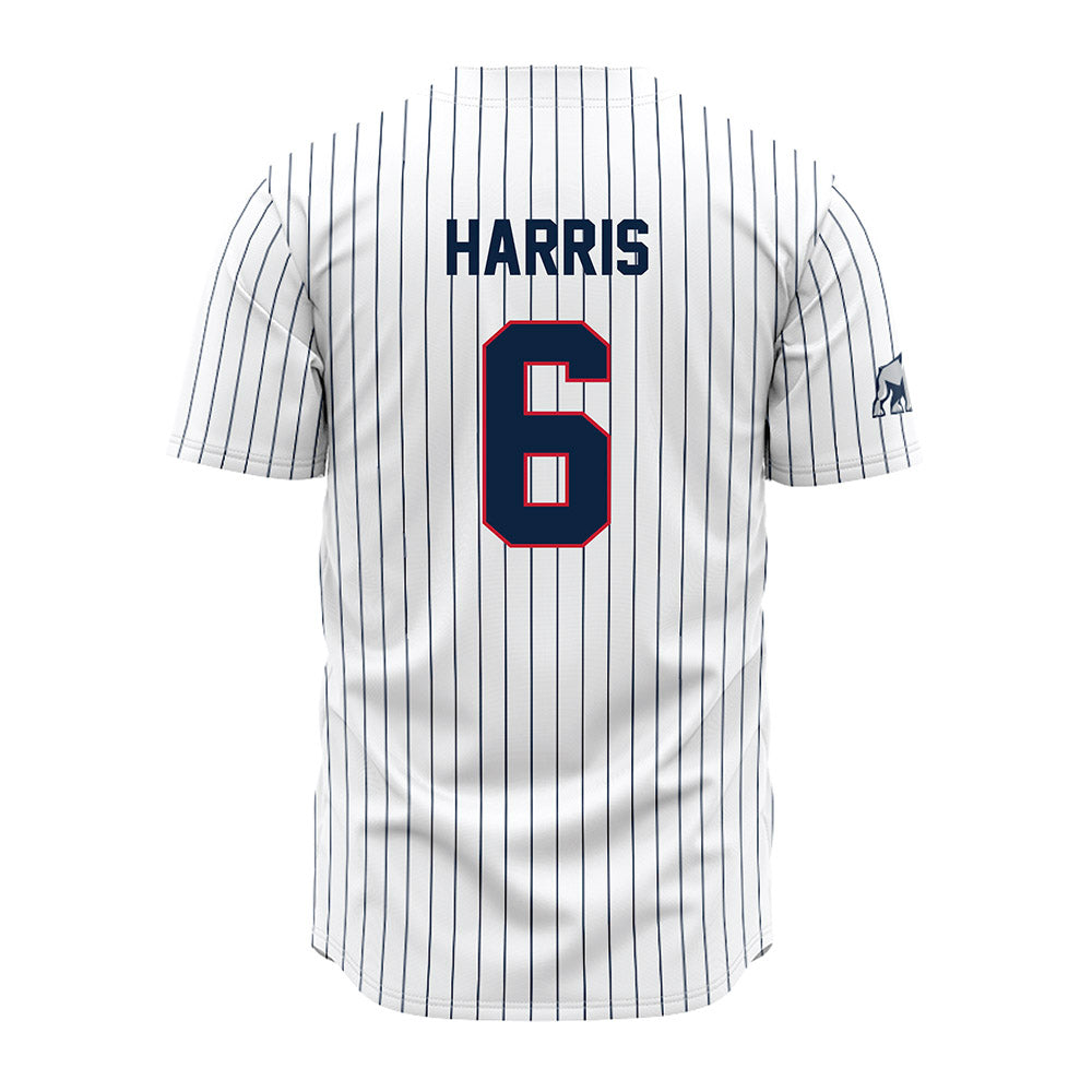 Samford - NCAA Baseball : Jackson Harris - Pinstripe Jersey-1