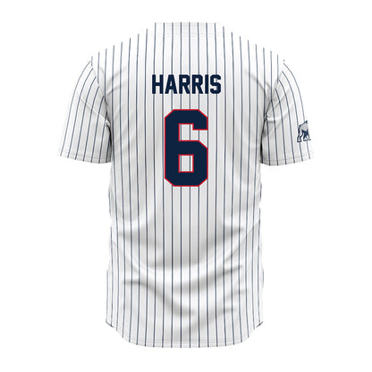 Samford - NCAA Baseball : Jackson Harris - Pinstripe Jersey-1
