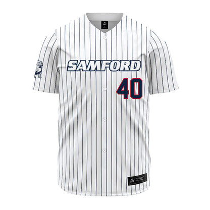 Samford - NCAA Baseball : Andrew Marble - Pinstripe Jersey-0