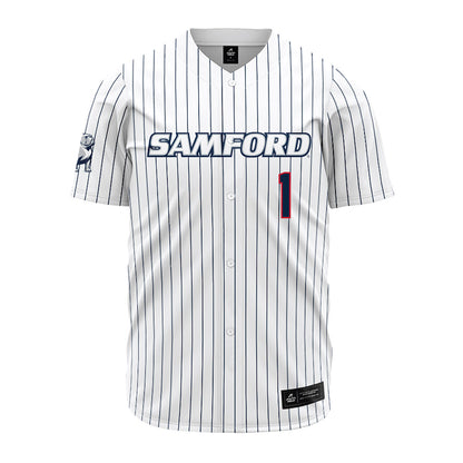 Samford - NCAA Baseball : Pierce Dutton - Pinstripe Jersey-0