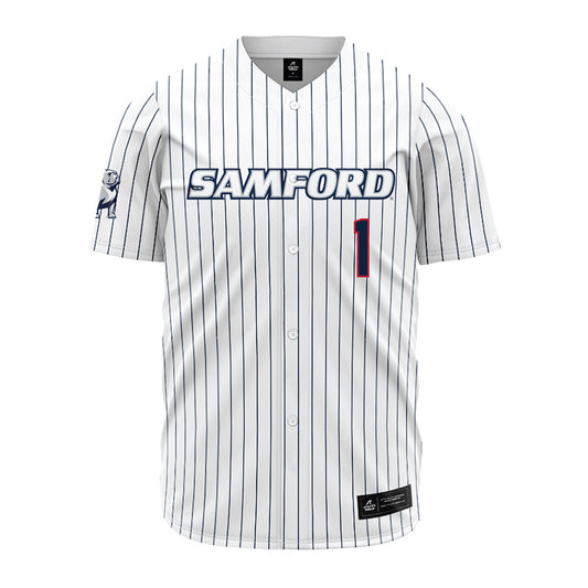 Samford - NCAA Baseball : Pierce Dutton - Pinstripe Jersey-0