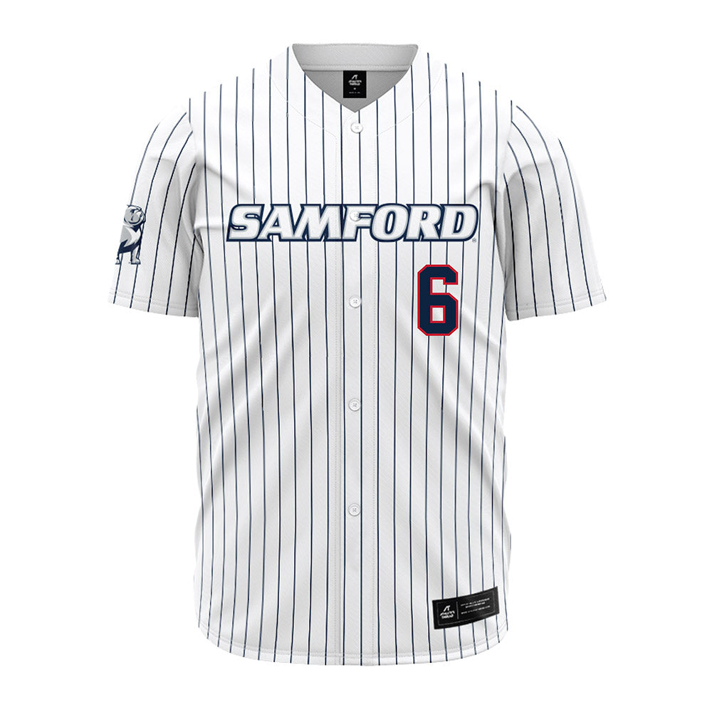 Samford - NCAA Baseball : Jackson Harris - Pinstripe Jersey-0