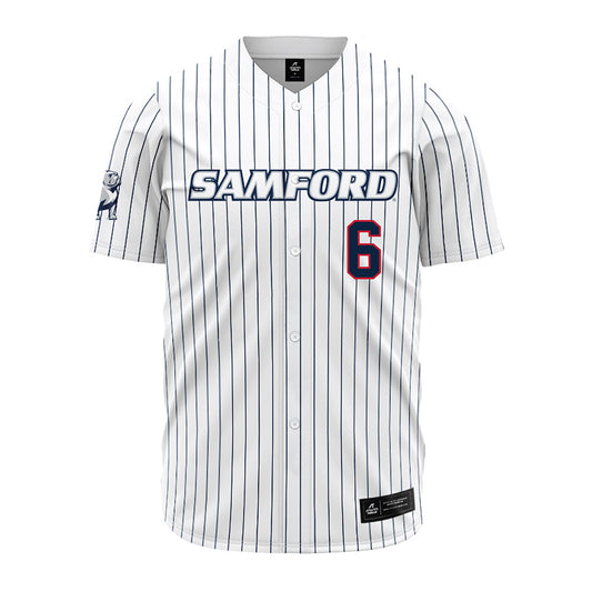 Samford - NCAA Baseball : Jackson Harris - Pinstripe Jersey-0