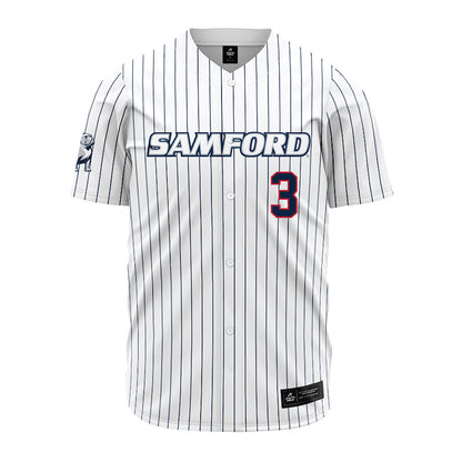 Samford - NCAA Baseball : Gus Gandy - Pinstripe Jersey-0