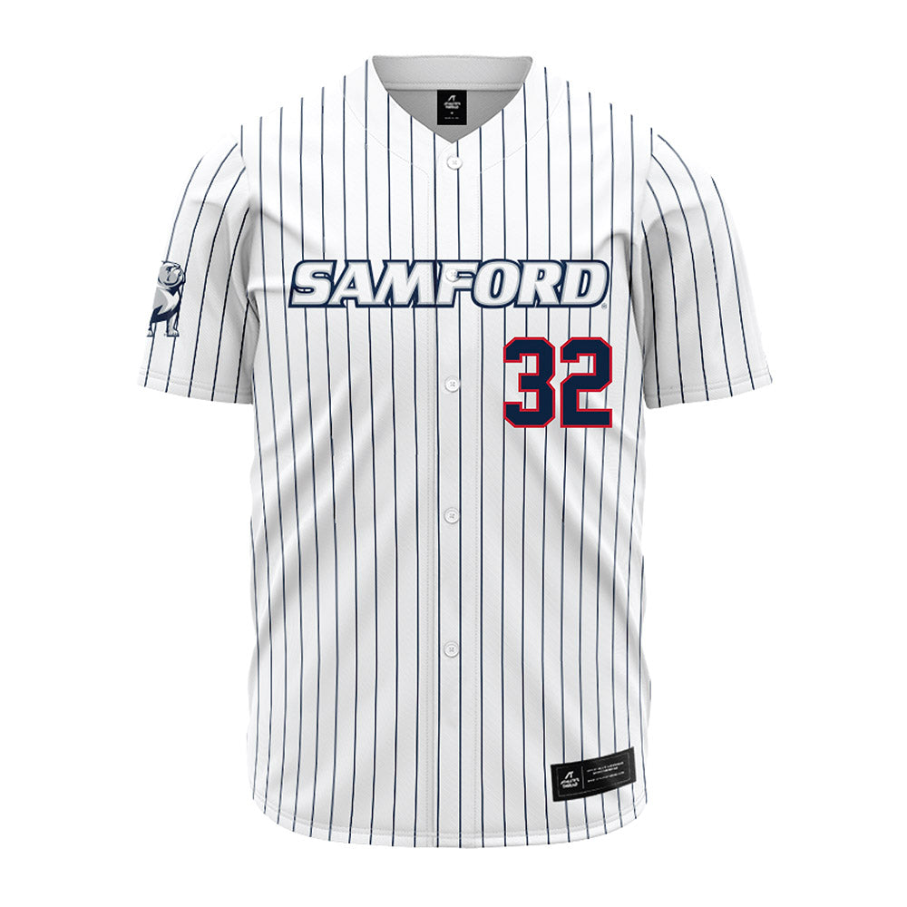 Samford - NCAA Baseball : Parker McDonald - Pinstripe Jersey-0