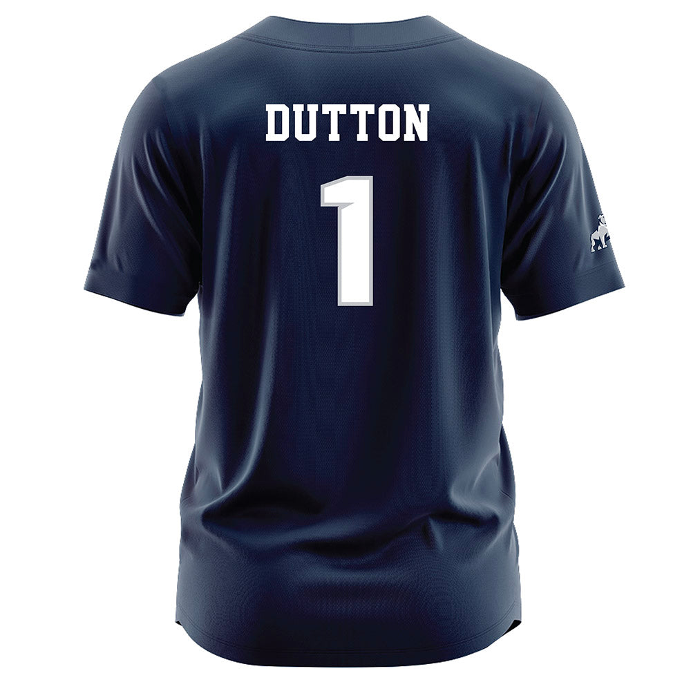 Samford - NCAA Baseball : Pierce Dutton - Navy Jersey-1