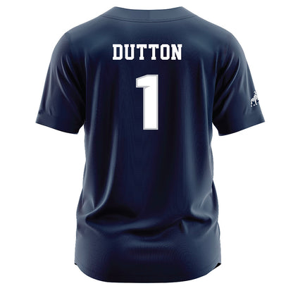 Samford - NCAA Baseball : Pierce Dutton - Navy Jersey-1