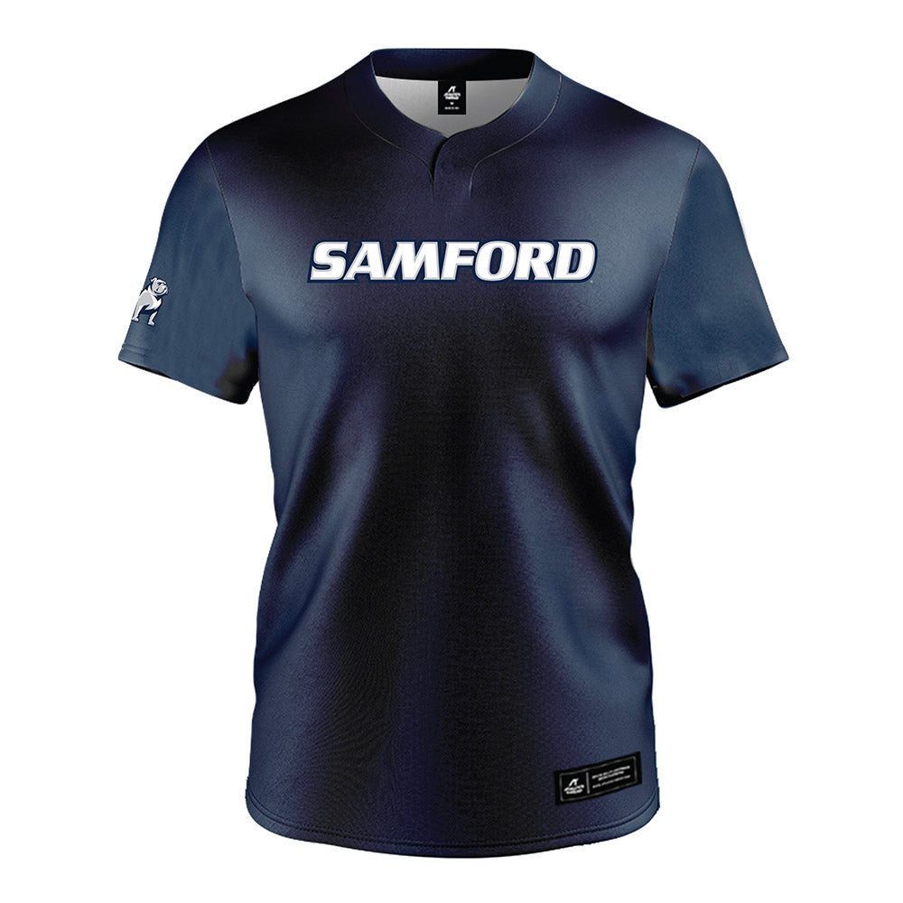 Samford - NCAA Baseball : - Navy Jersey-0