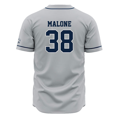 Samford - NCAA Baseball : John Malone - Grey Jersey-1