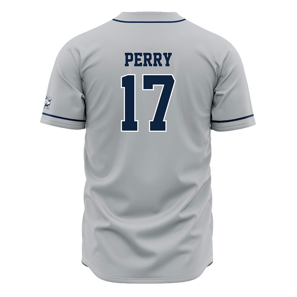 Samford - NCAA Baseball : Hayden Perry - Grey Jersey-1