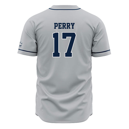 Samford - NCAA Baseball : Hayden Perry - Grey Jersey-1