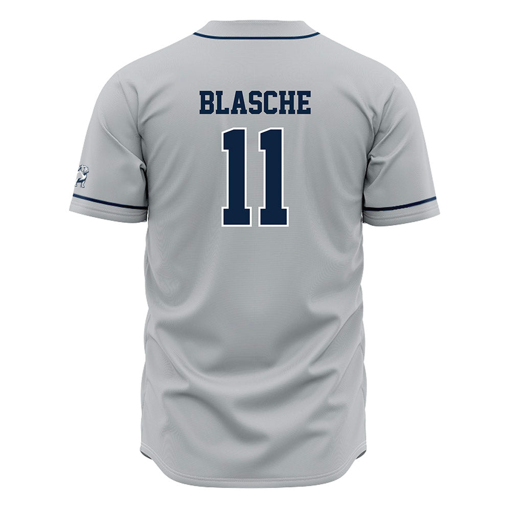 Samford - NCAA Baseball : Mason Blasche - Grey Jersey-1