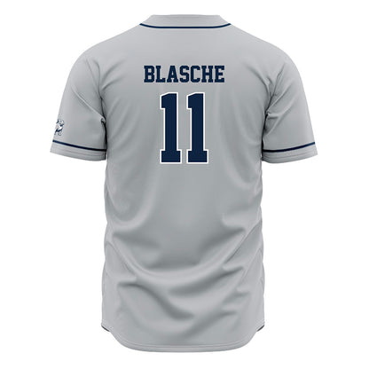Samford - NCAA Baseball : Mason Blasche - Grey Jersey-1