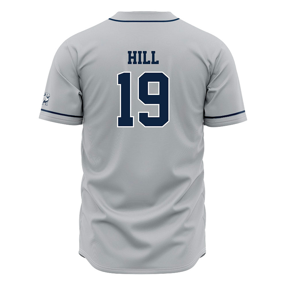 Samford - NCAA Baseball : Cason Hill - Grey Jersey-1