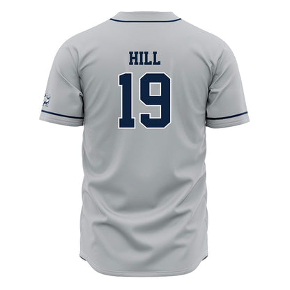 Samford - NCAA Baseball : Cason Hill - Grey Jersey-1