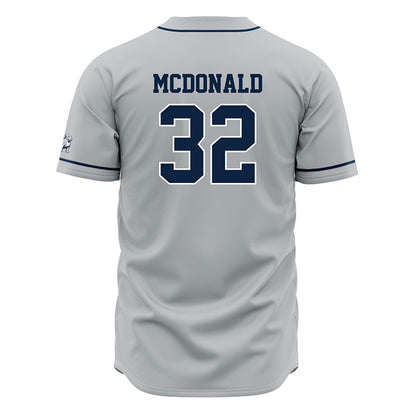 Samford - NCAA Baseball : Parker McDonald - Grey Jersey-1