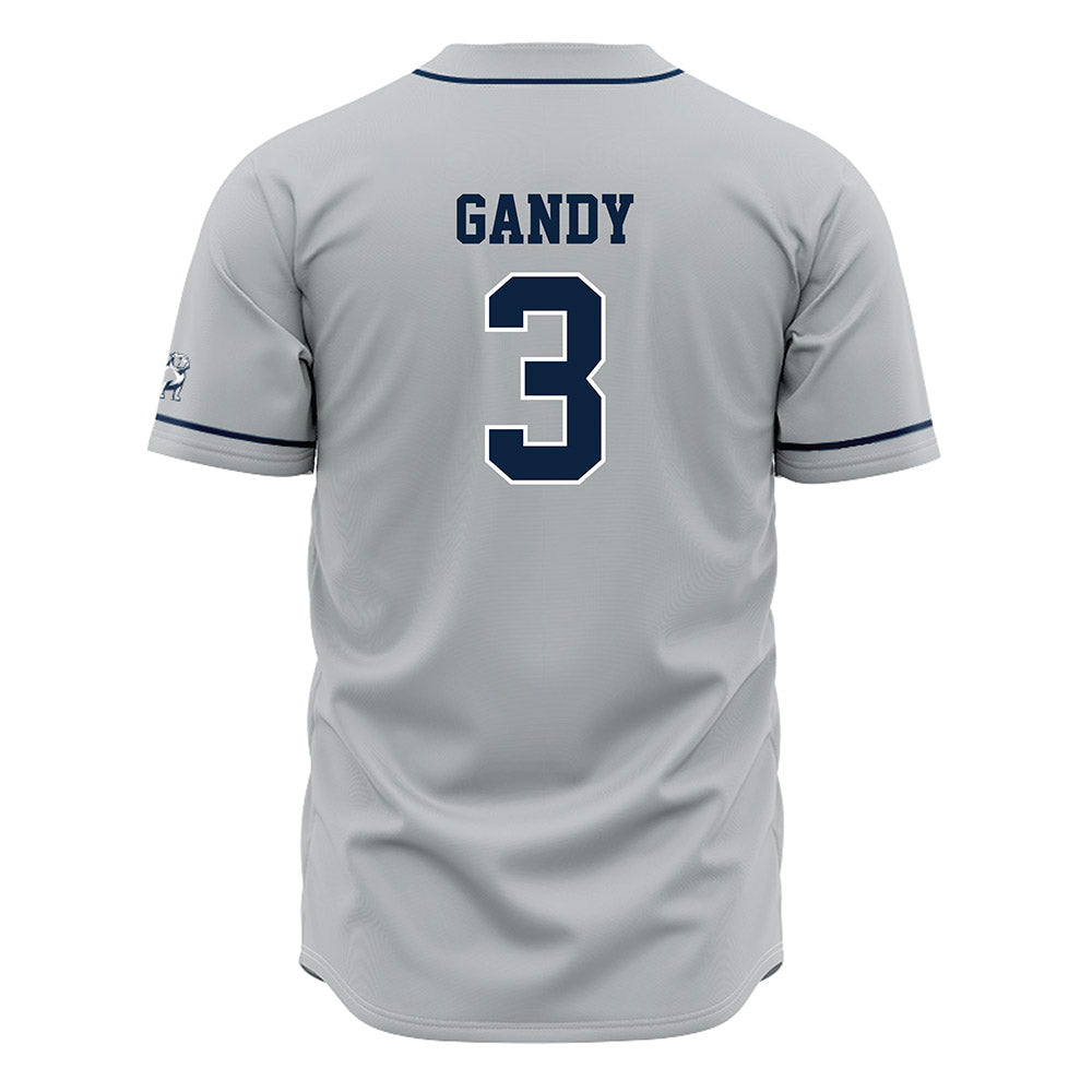 Samford - NCAA Baseball : Gus Gandy - Grey Jersey-1