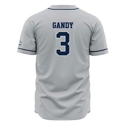 Samford - NCAA Baseball : Gus Gandy - Grey Jersey-1