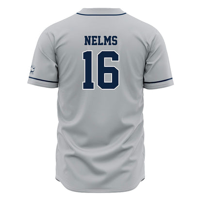 Samford - NCAA Baseball : Easton Nelms - Grey Jersey-1