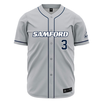 Samford - NCAA Baseball : Gus Gandy - Grey Jersey-0