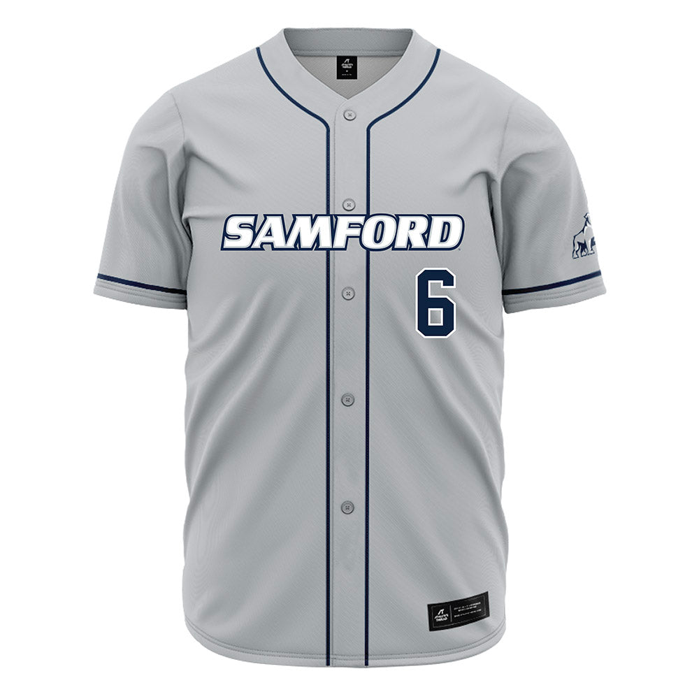 Samford - NCAA Baseball : Jackson Harris - Grey Jersey-0