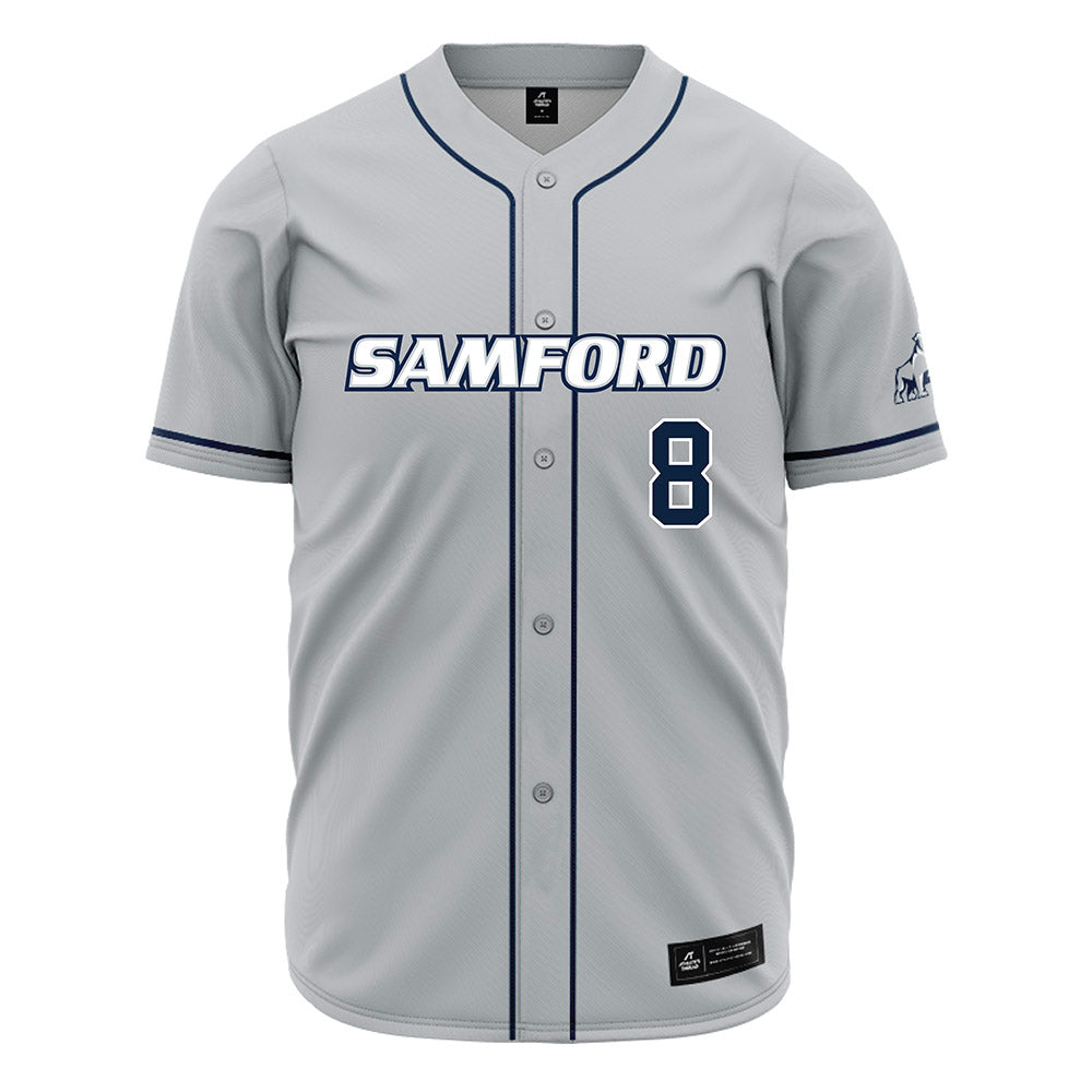 Samford - NCAA Baseball : Ryan Vermillion - Grey Jersey-0