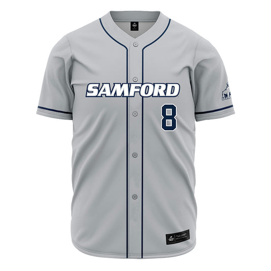 Samford - NCAA Baseball : Ryan Vermillion - Grey Jersey-0