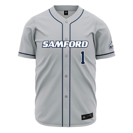 Samford - NCAA Baseball : Pierce Dutton - Grey Jersey-0