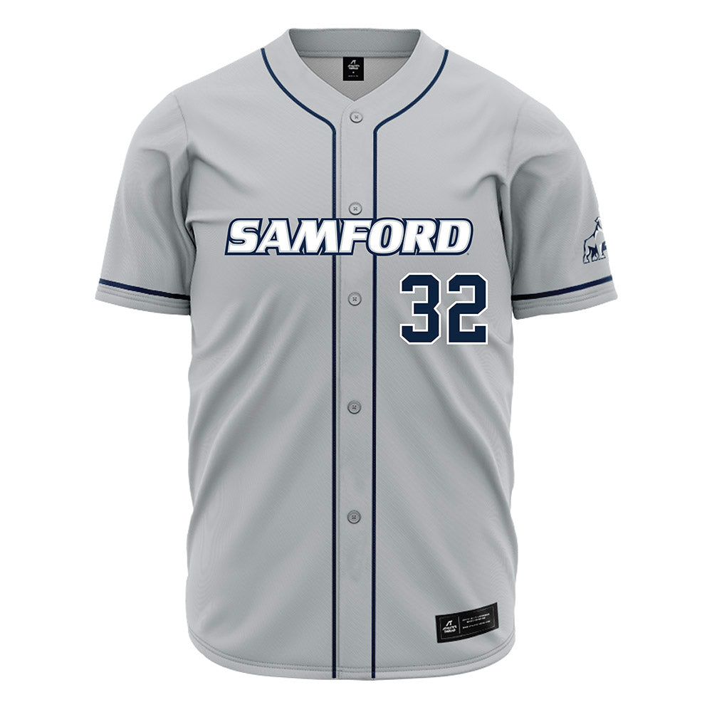 Samford - NCAA Baseball : Parker McDonald - Grey Jersey-0