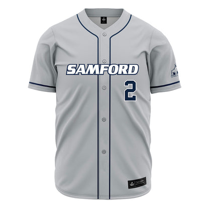 Samford - NCAA Baseball : Cade Carr - Grey Jersey-0