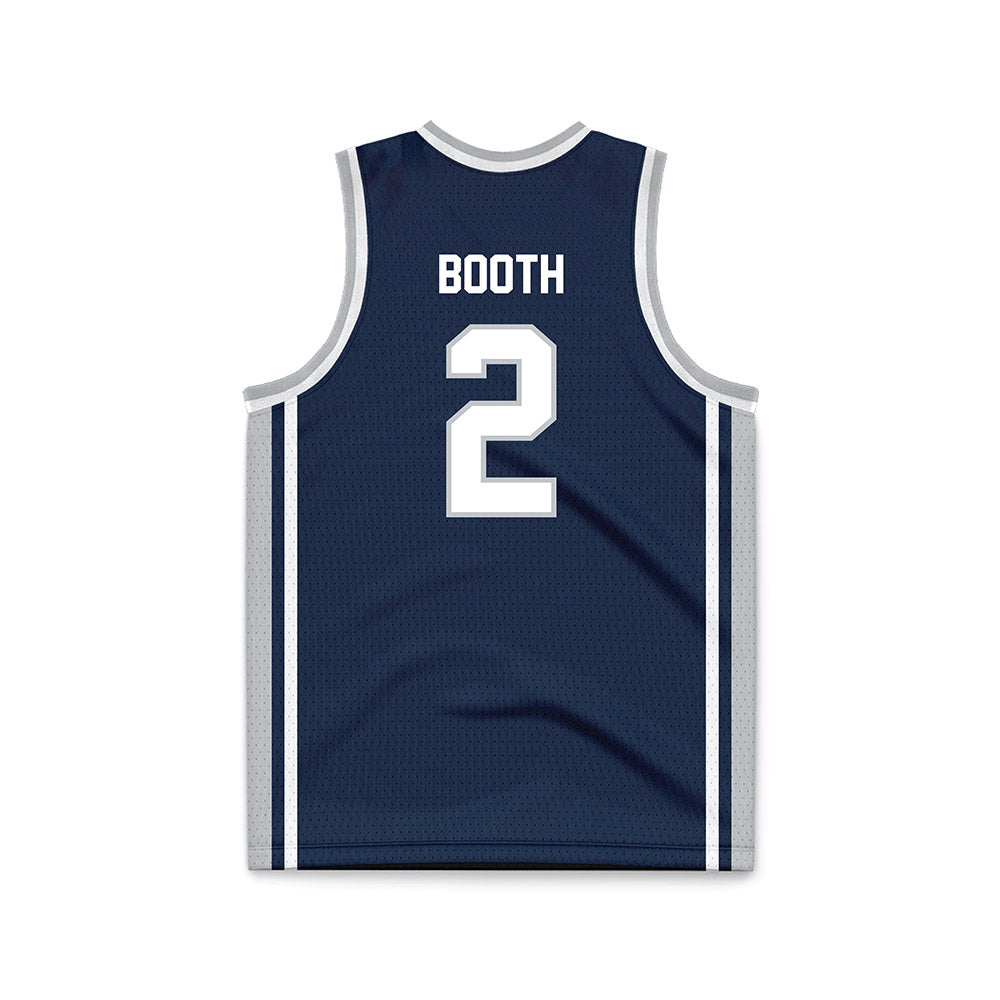 Samford - NCAA Men's Basketball : Jadin Booth - Navy Basketball Jersey-1