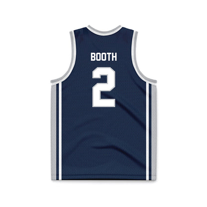 Samford - NCAA Men's Basketball : Jadin Booth - Navy Basketball Jersey-1