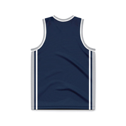 Samford - NCAA Men's Basketball : - Navy Basketball Jersey-1