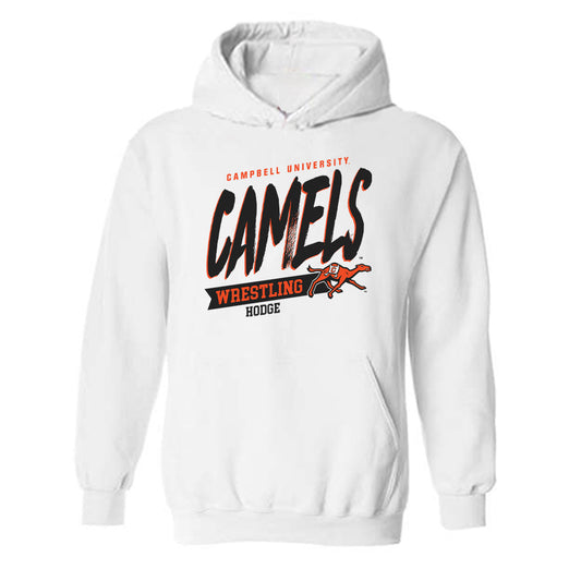 Campbell - NCAA Wrestling : Kendrick Hodge - Classic Fashion Shersey Hooded Sweatshirt-0