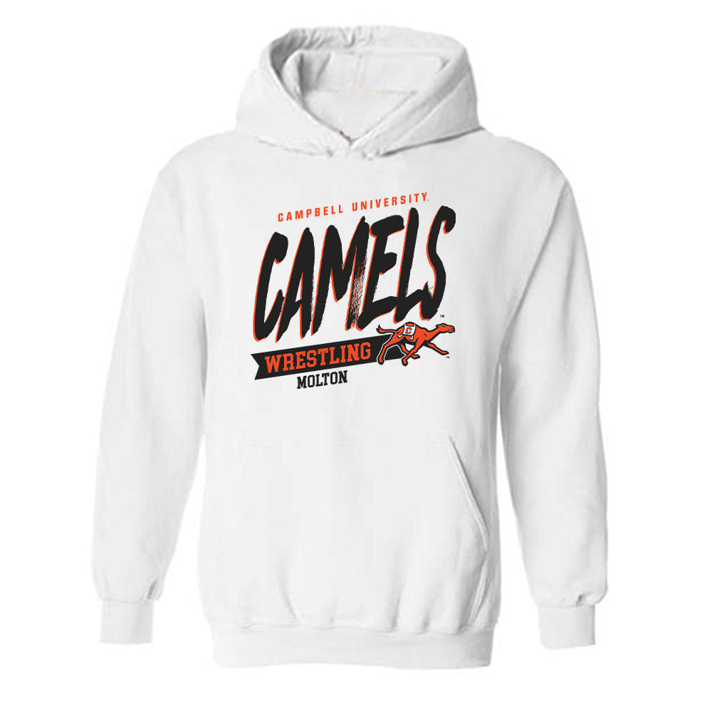 Campbell - NCAA Wrestling : Anthony Molton - Classic Fashion Shersey Hooded Sweatshirt-0