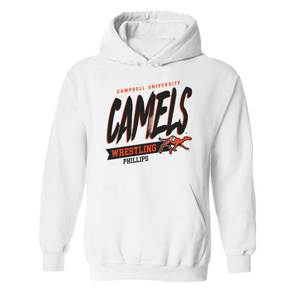 Campbell - NCAA Wrestling : Ryan Phillips - Classic Fashion Shersey Hooded Sweatshirt-0