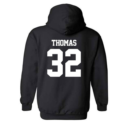 Georgia Tech - NCAA Women's Basketball : D'Asia Thomas - Classic Fashion Shersey Hooded Sweatshirt-1