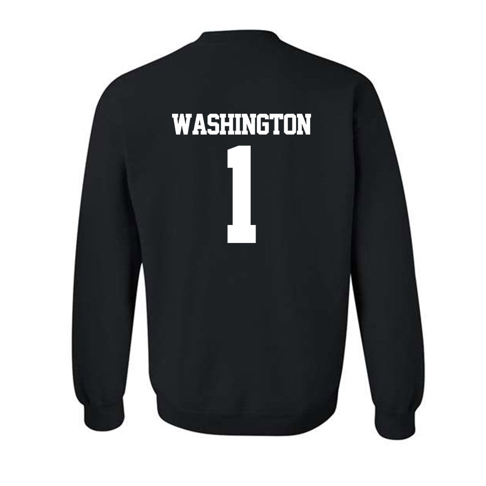 Georgia Tech - NCAA Men's Basketball : Lamar Washington - Classic Fashion Shersey Crewneck Sweatshirt-1