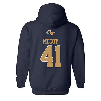 Georgia Tech - NCAA Football : Taje McCoy - Classic Shersey Hooded Sweatshirt-1