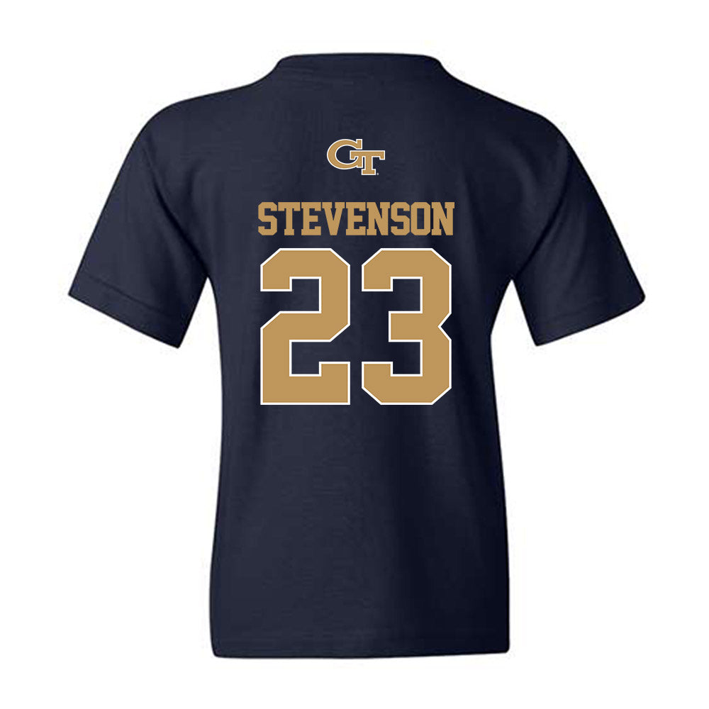 Georgia Tech - NCAA Football : Traeviss Stevenson - Classic Shersey Youth T-Shirt-1