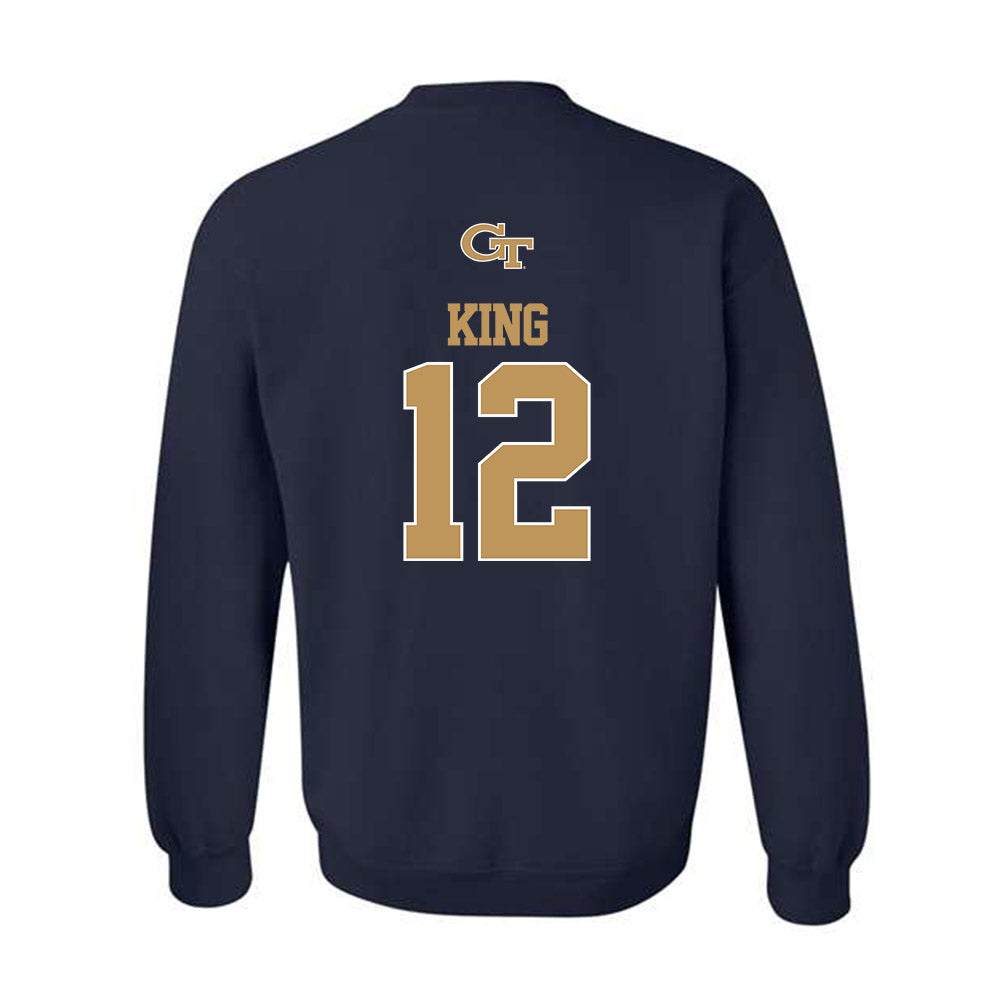 Georgia Tech - NCAA Softball : Gracie King - Classic Shersey Crewneck Sweatshirt-1
