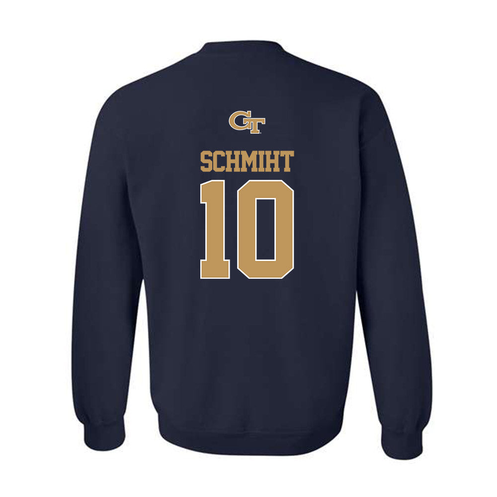Georgia Tech - NCAA Baseball : Kent Schmiht - Classic Shersey Crewneck Sweatshirt-1
